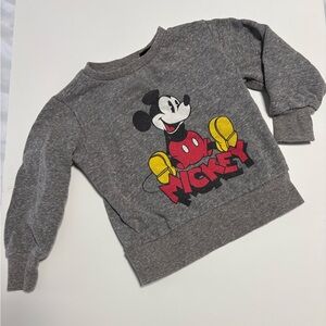 Disney Mickey Mouse gray sweatshirt pullover 2t Toddler boys